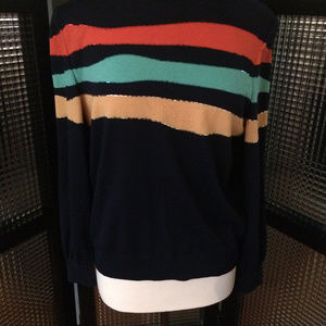 ST. JOHN MOCK NECK SWEATER